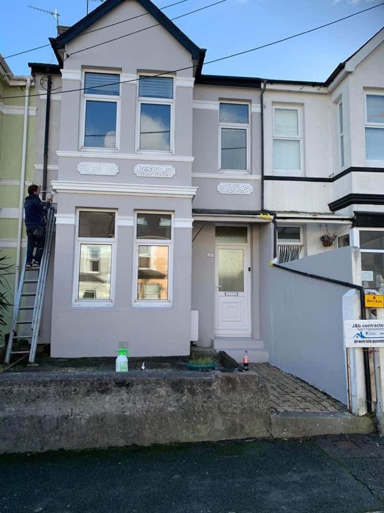 Completed roof replacement project in Newquay